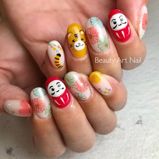 だるまネイルのネイルデザイン ネイルブック