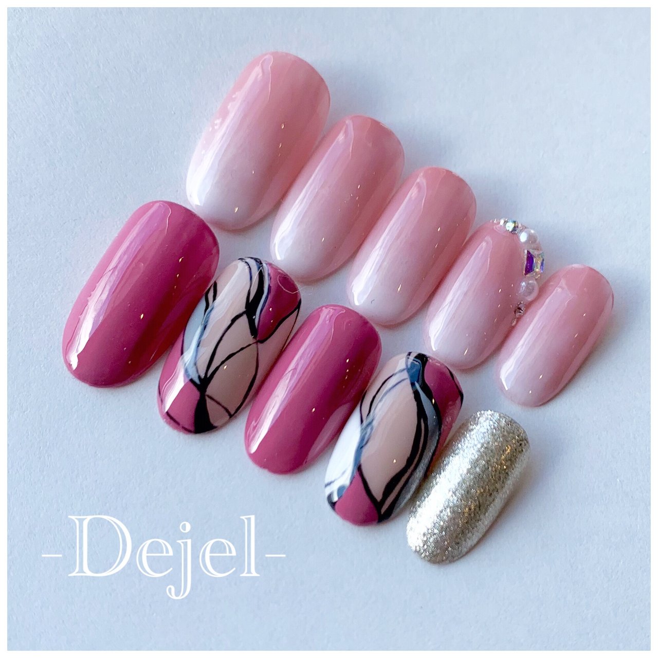春 卒業式 パーティー 女子会 ハンド Nail Salon Dejel ディジェールのネイルデザイン No ネイルブック