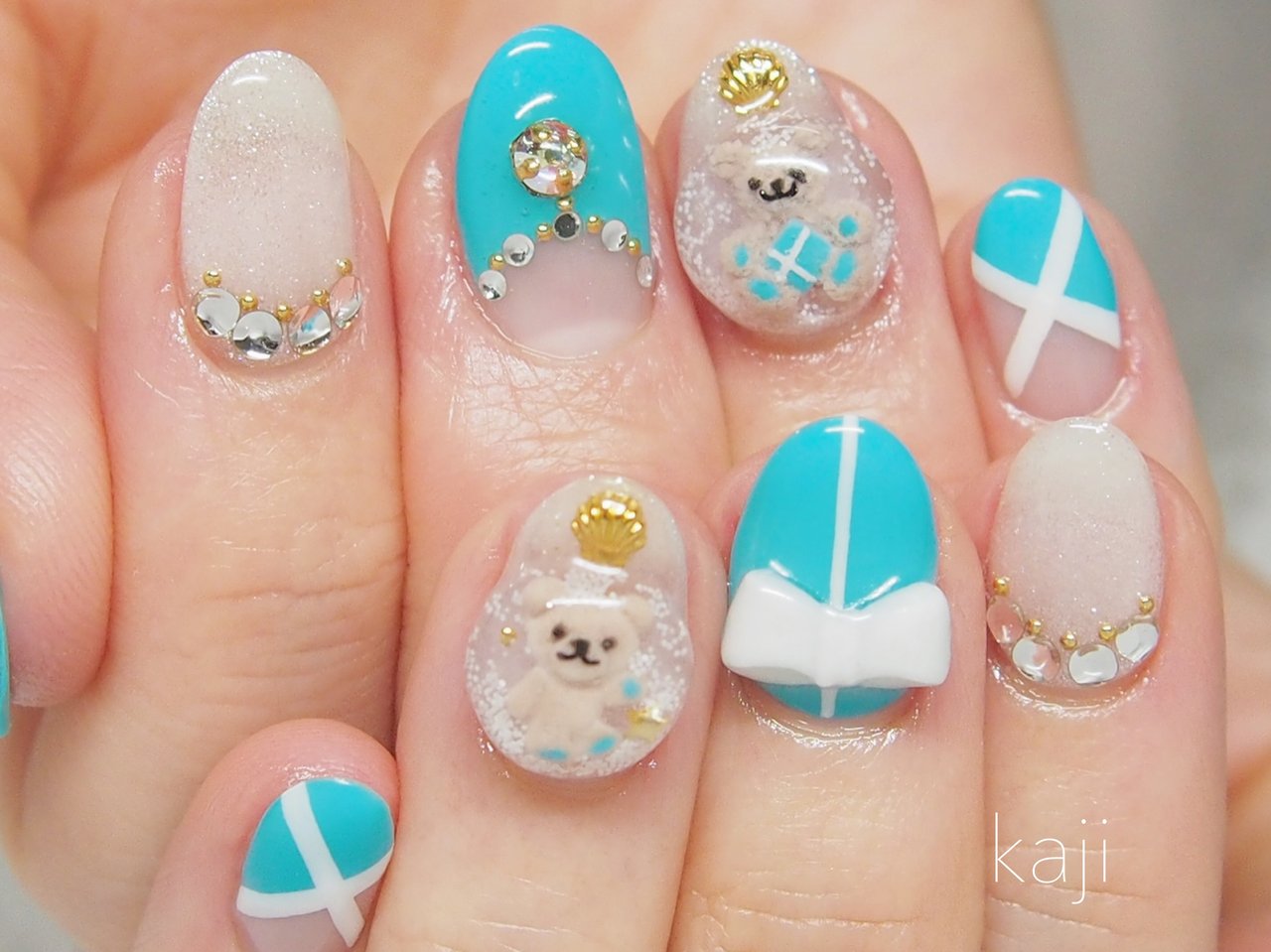 春 冬 オールシーズン ハンド 3d Nail Kajiのネイルデザイン No ネイルブック