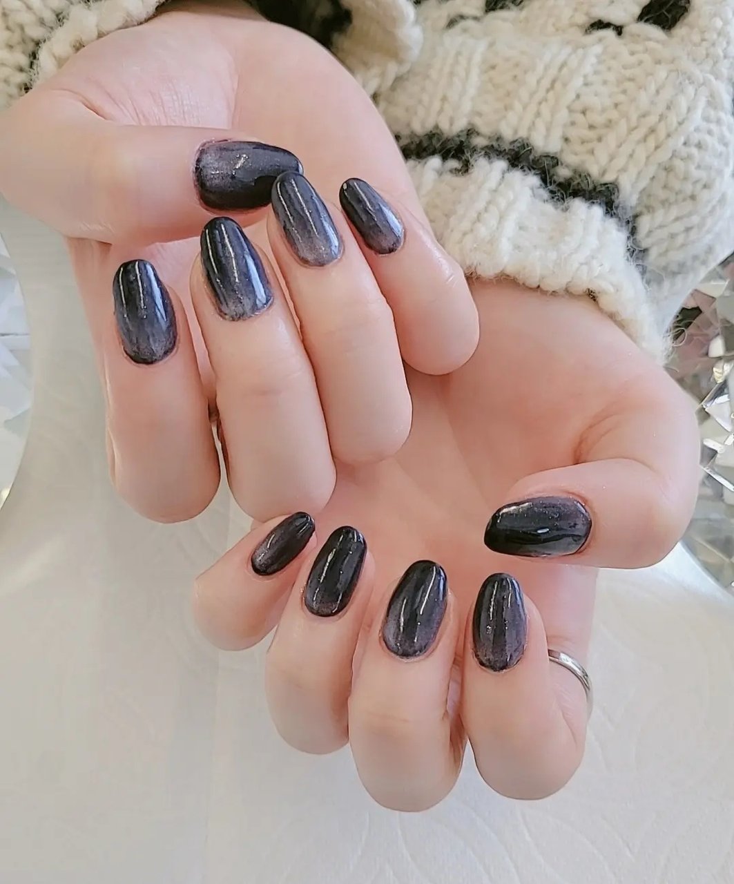 ネイルアート用品セット 黒バッグ付き 楽天市場】ミラーホイル 黒レースホイルセット 幅広タイプ