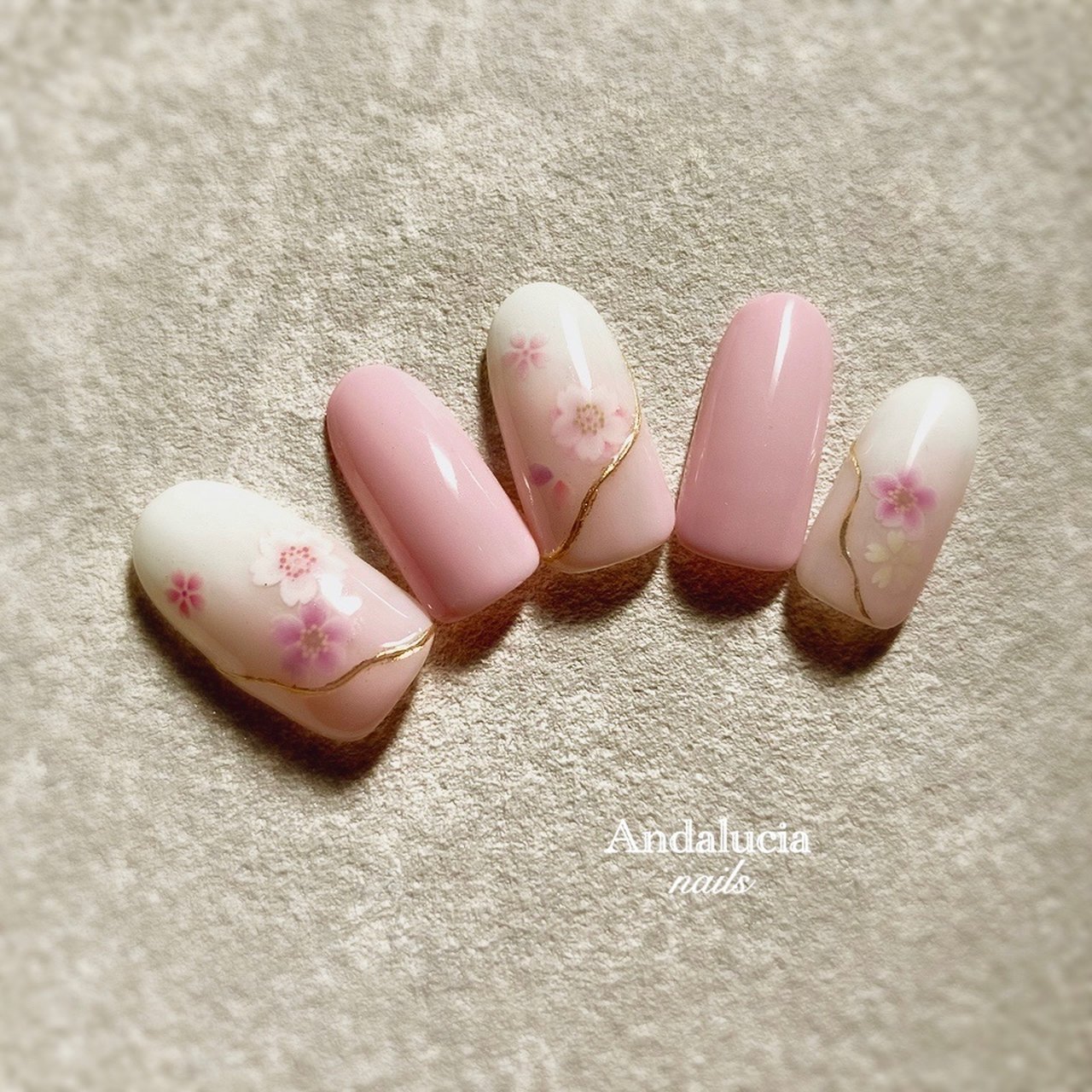 春 卒業式 入学式 ハンド フラワー Andalucia Nailsのネイルデザイン No ネイルブック