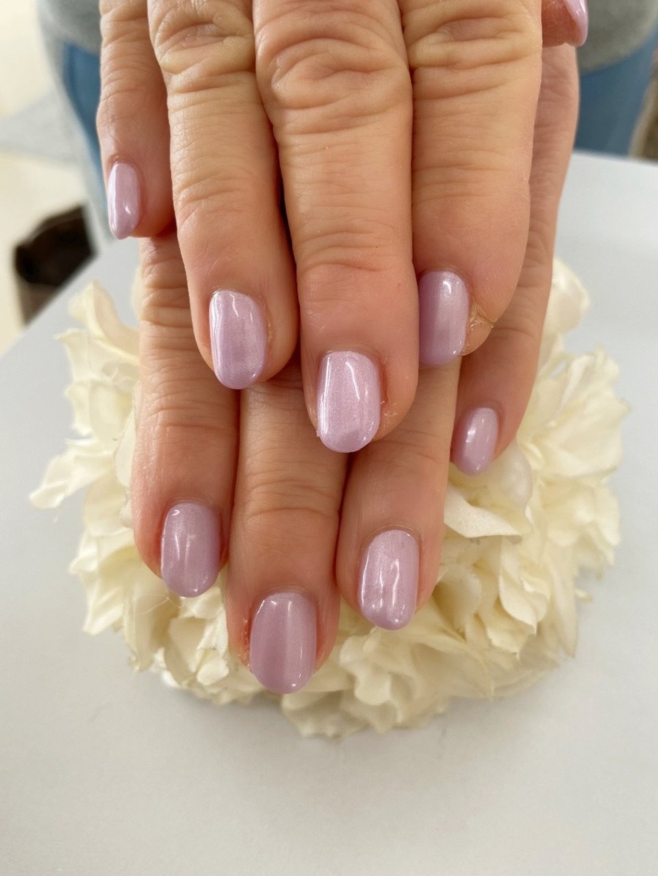 シンプル ワンカラー パープル ジェルネイル お客様 Nail Wave みんごのネイルデザイン No ネイルブック