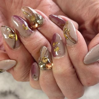 大人エレガントネイルのネイルデザイン ネイルブック