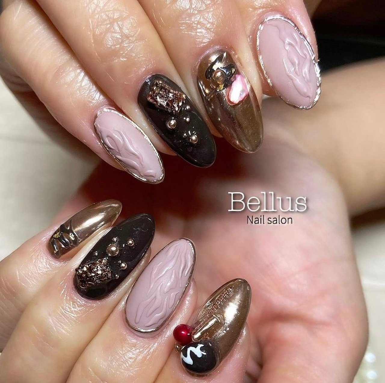 冬 バレンタイン デート 女子会 ハンド Bellusnailsalonのネイルデザイン No ネイルブック