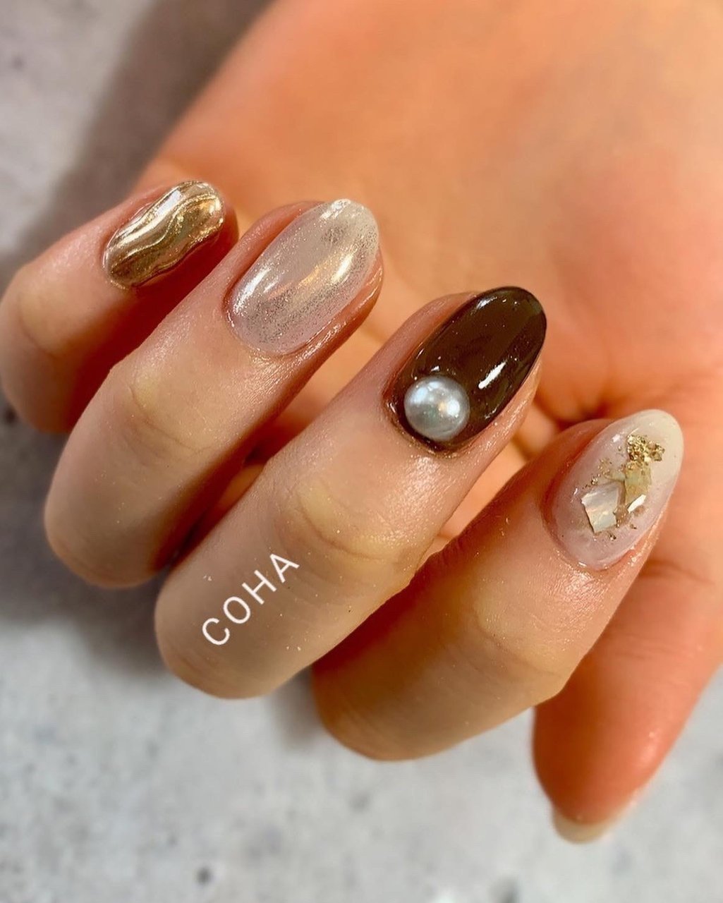 冬 バレンタイン ハンド シンプル ミディアム Coha Nail And Artのネイルデザイン No ネイルブック