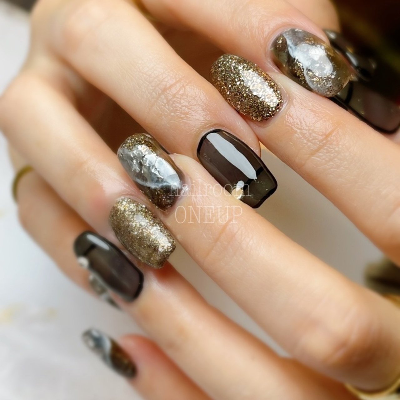 秋 冬 オールシーズン パーティー ハンド Nail Room One Upのネイルデザイン No ネイルブック
