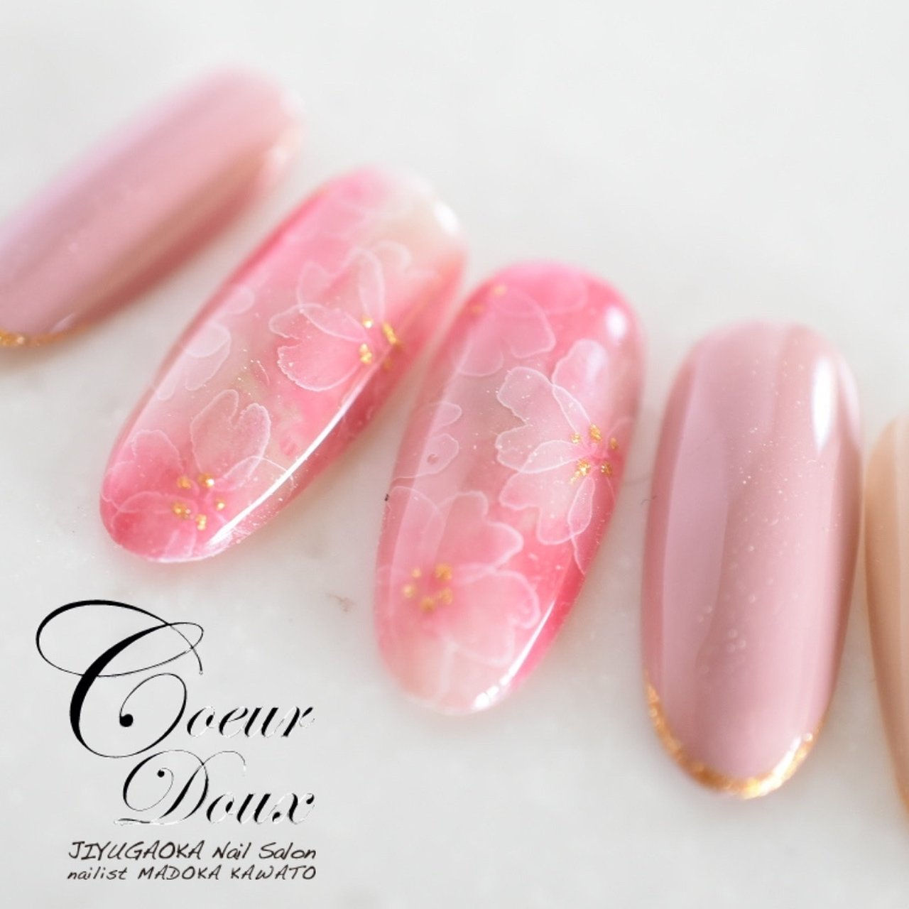 ネイルチップ 現品 オーダー かわいい 春 夏 卒業式 入学式 花 桜 91aa0c1ead80d1c3f49435db71c5db