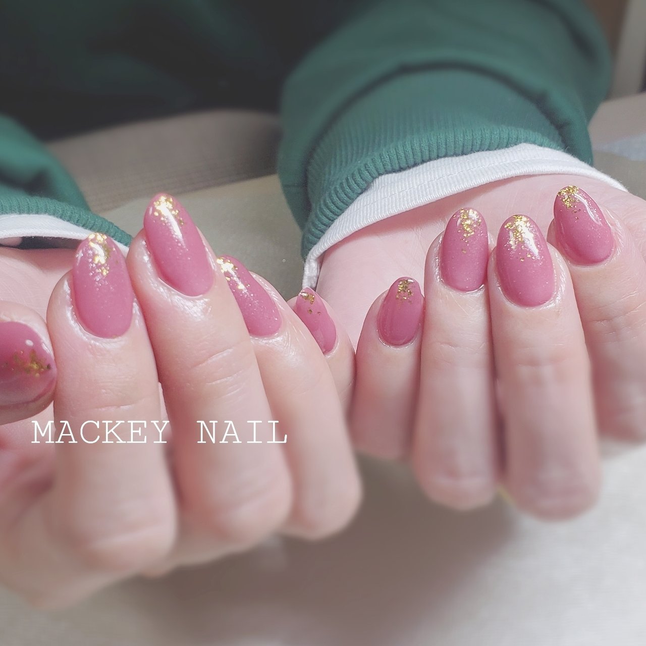 春 ハンド ワンカラー ミディアム ピンク Ma Makiのネイルデザイン No ネイルブック