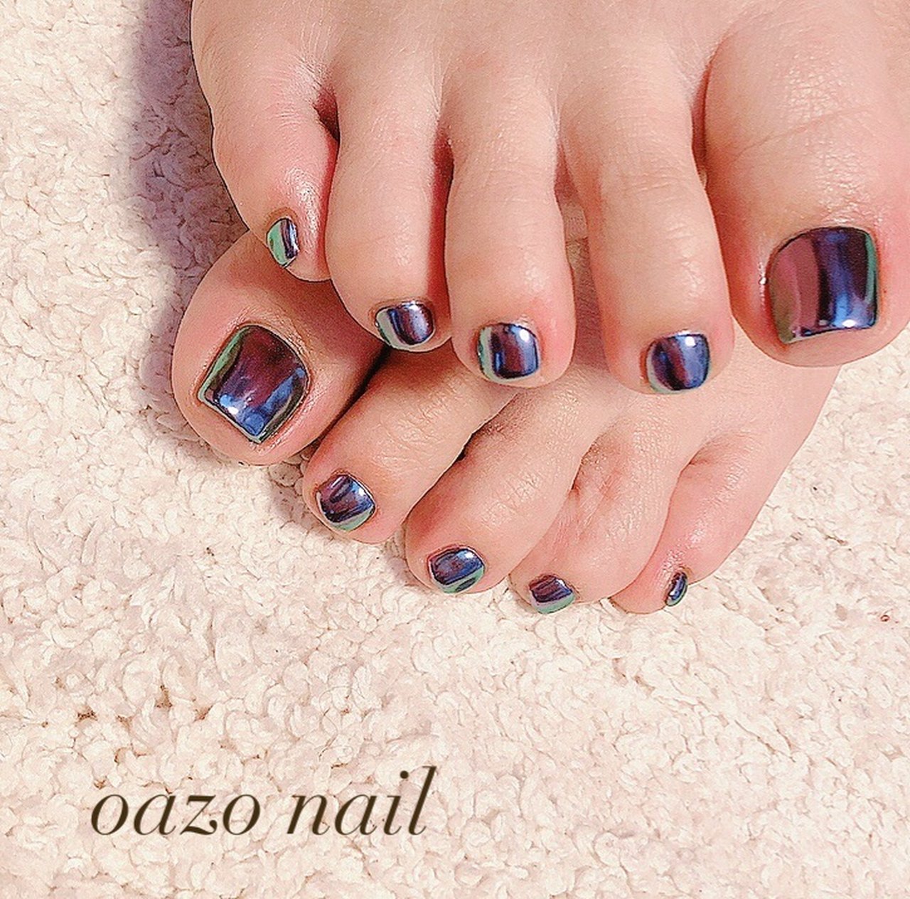 夏 冬 オールシーズン フット ミラー Oazonailのネイルデザイン No ネイルブック