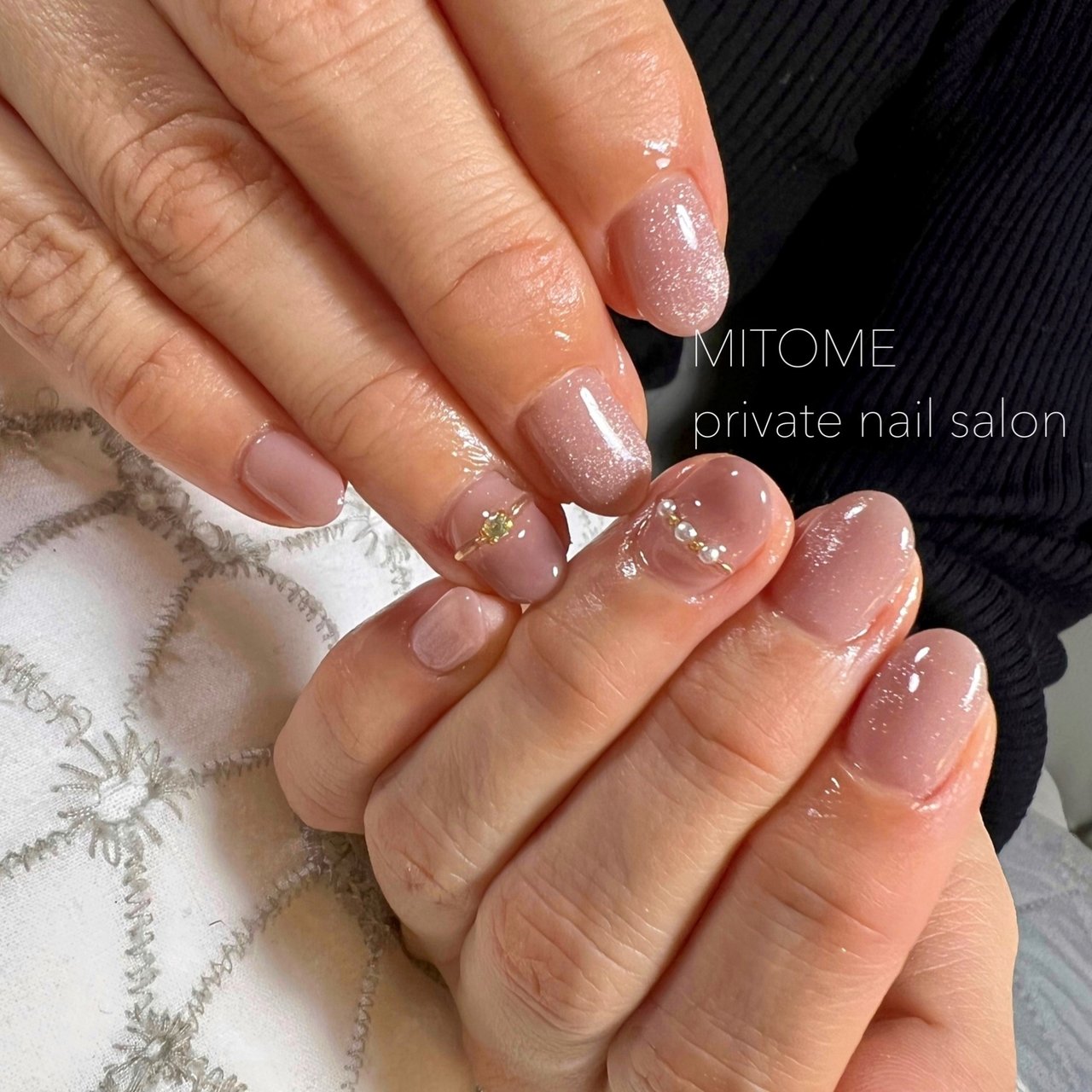 オールシーズン オフィス ブライダル デート ハンド Mitomeのネイルデザイン No ネイルブック