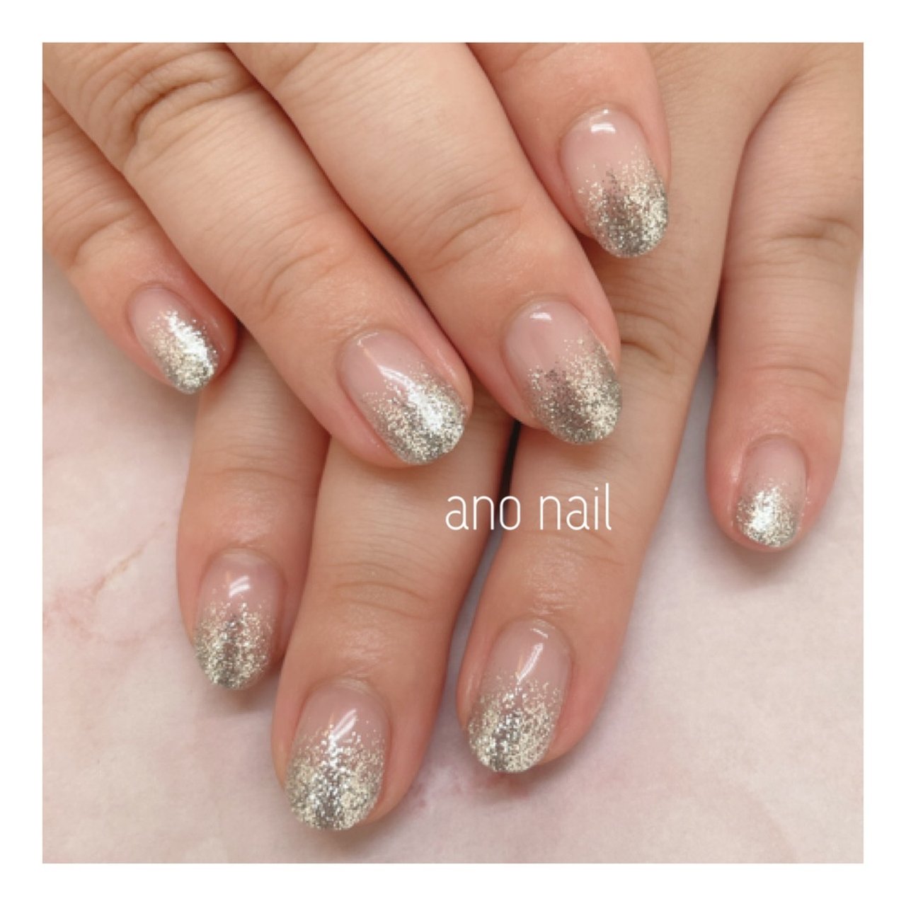 オールシーズン ハンド グラデーション ラメ ショート Ano Nail Kanamiのネイルデザイン No ネイルブック