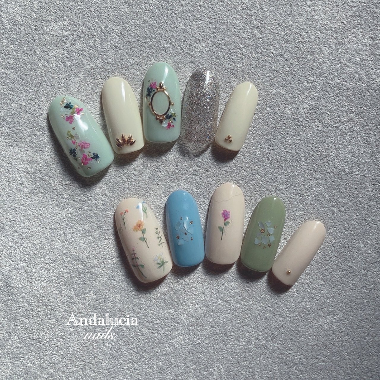 春 卒業式 入学式 ハンド フラワー Andalucia Nailsのネイルデザイン No ネイルブック