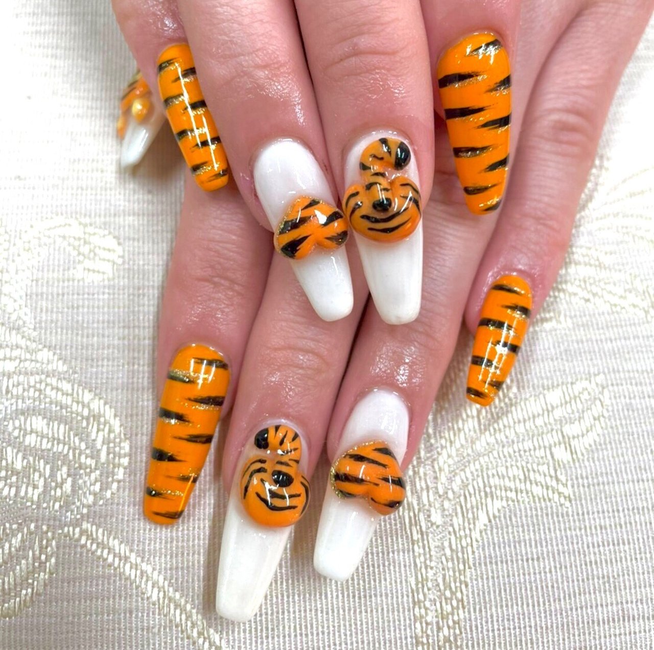 冬 お正月 パーティー ハンド アニマル柄 Nb2349ed32b4bのネイルデザイン No ネイルブック