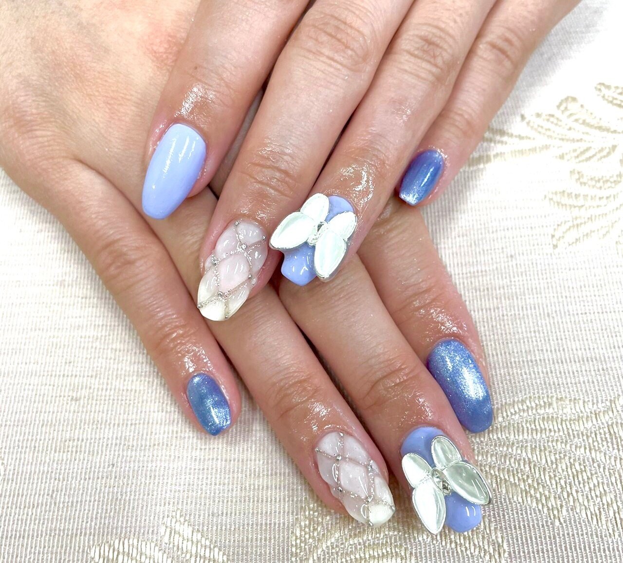 オールシーズン ブライダル パーティー デート ハンド Nb2349ed32b4bのネイルデザイン No ネイルブック