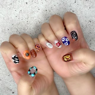 凸凹ネイルのネイルデザイン ネイルブック