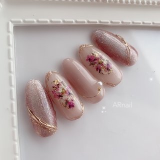 人気順 押し花ネイルのネイルデザイン ネイルブック