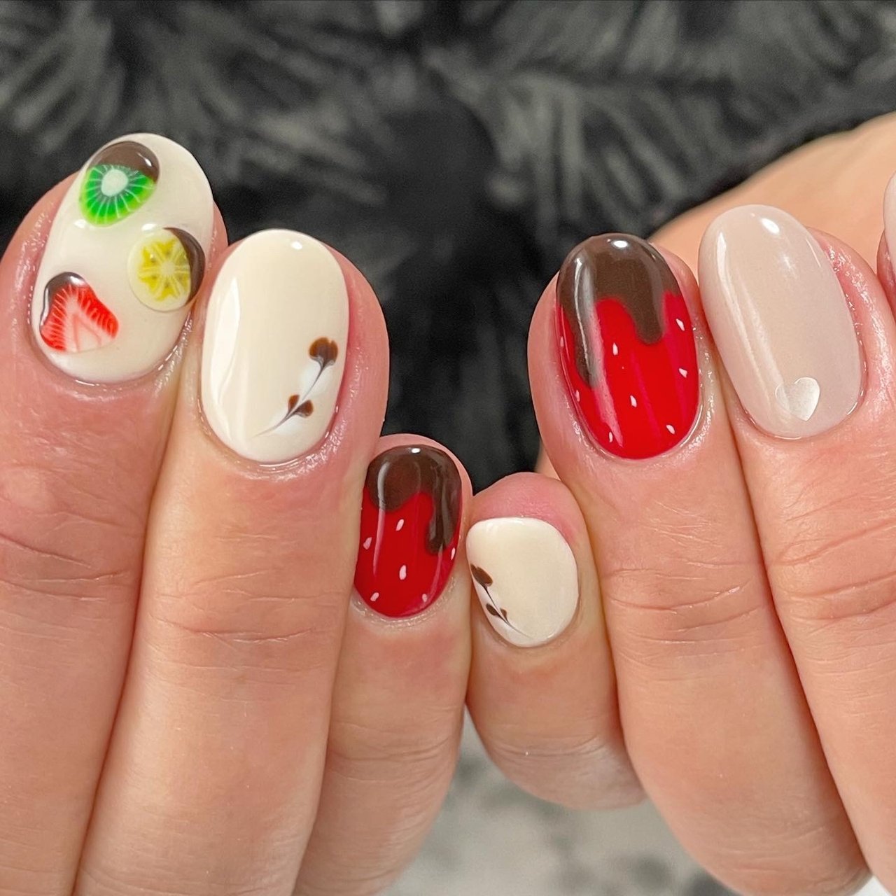 バレンタイン パーティー デート 女子会 ワンカラー Nailsalon Almaのネイルデザイン No ネイルブック