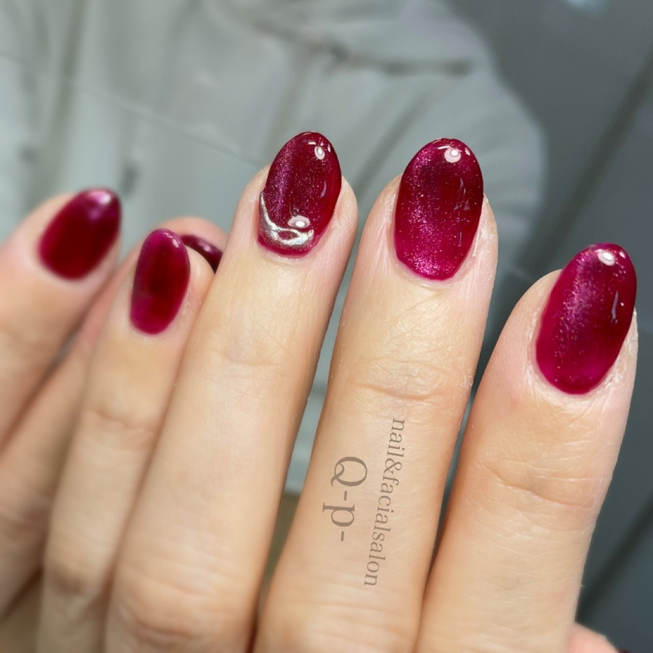 冬 オールシーズン ハンド ワンカラー 3d Nailsalonq P のネイルデザイン No ネイルブック