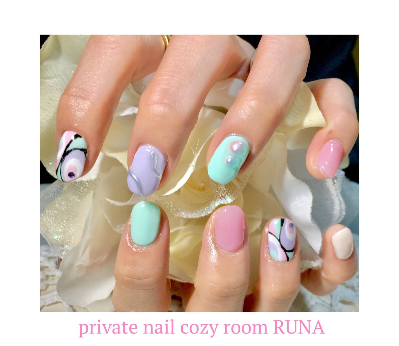 春 入学式 旅行 デート ハンド Private Nail Cozy Room Runaのネイルデザイン No ネイルブック