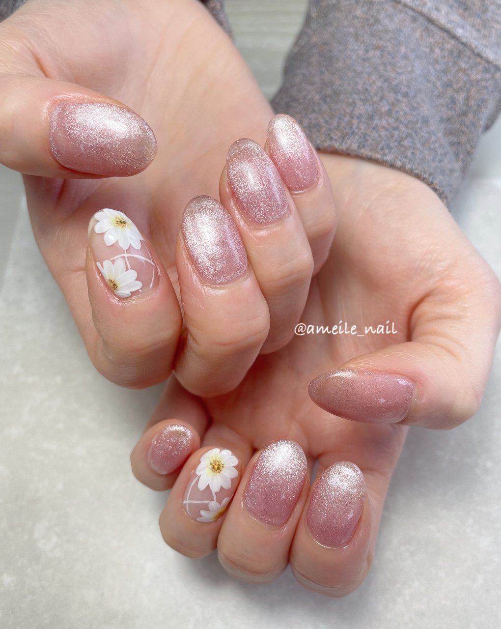 春 オールシーズン 入学式 デート ハンド Ameileのネイルデザイン No ネイルブック