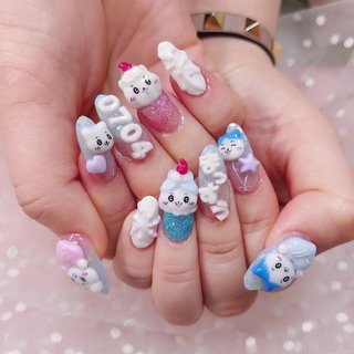 人気順｜水色/#ちいかわちゃんのネイルデザイン｜ネイルブック