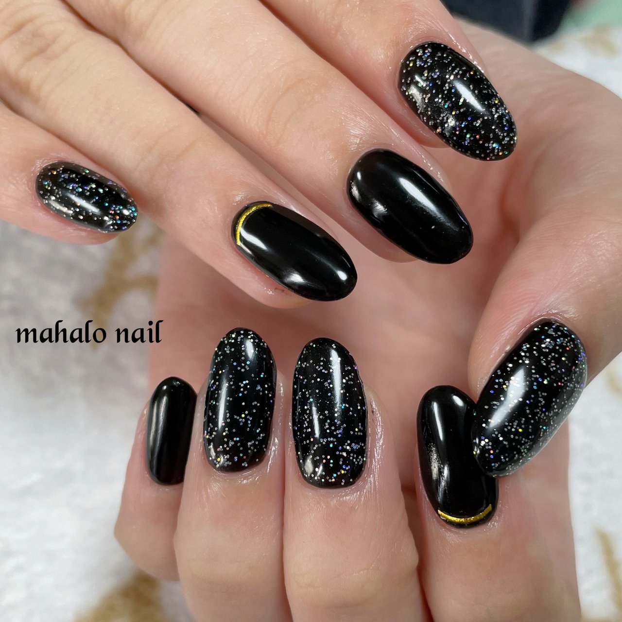 ブラック Mahalo Nailのネイルデザイン No ネイルブック