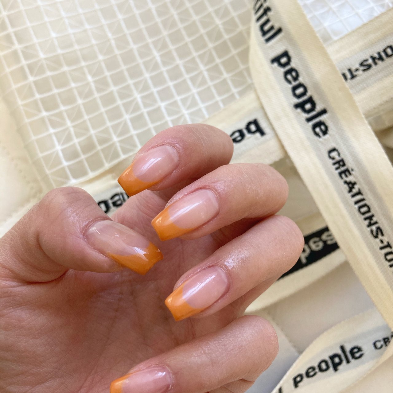 春 夏 ハンド フレンチ ミディアム Nail Salon Faire Mikiのネイルデザイン No ネイルブック
