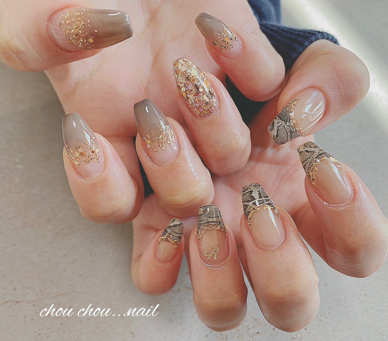 秋/冬/ハンド/フレンチ/変形フレンチ - nail salon ChouChouのネイル