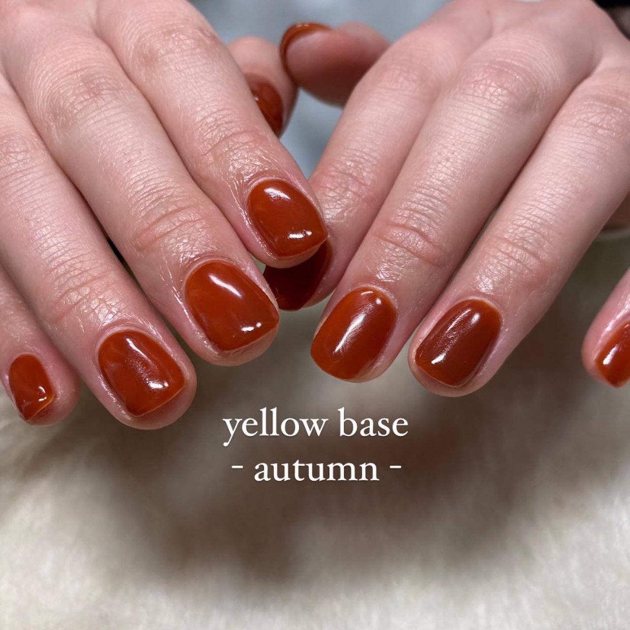 秋 冬 女子会 ハンド ワンカラー 藤田ゆりのネイルデザイン No ネイルブック