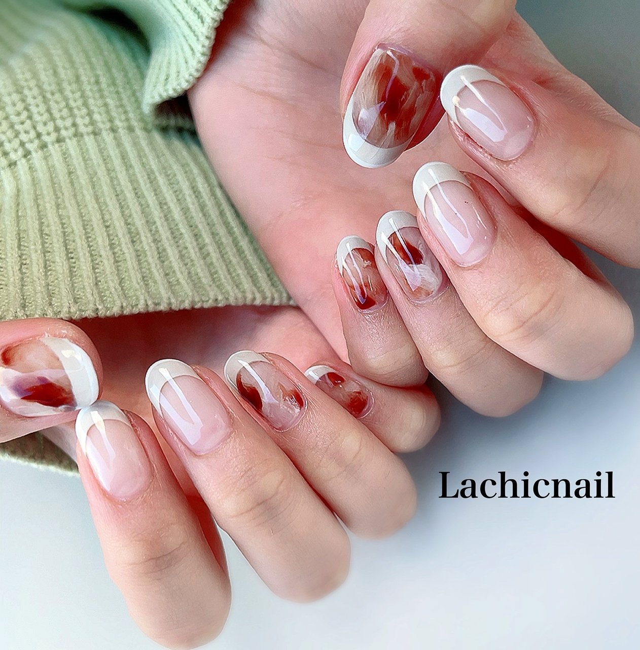 秋 冬 オールシーズン オフィス ハンド Lachicnailのネイルデザイン No ネイルブック