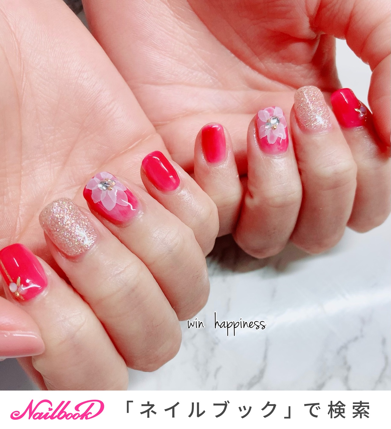 水彩のネイルデザイン ネイルブック
