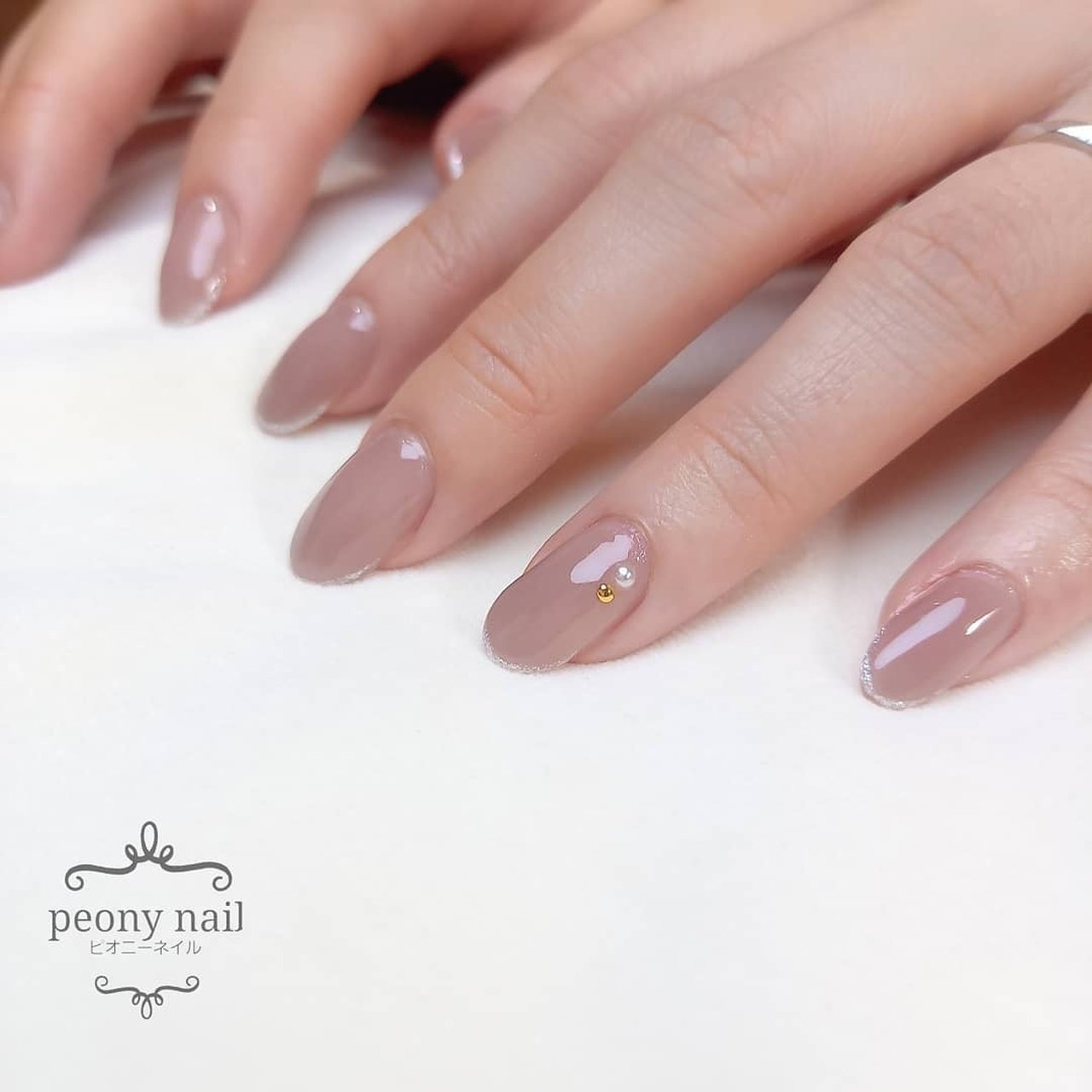 春 卒業式 入学式 ブライダル ハンド Peony Nail ピオニーネイル横浜のネイルデザイン No ネイルブック