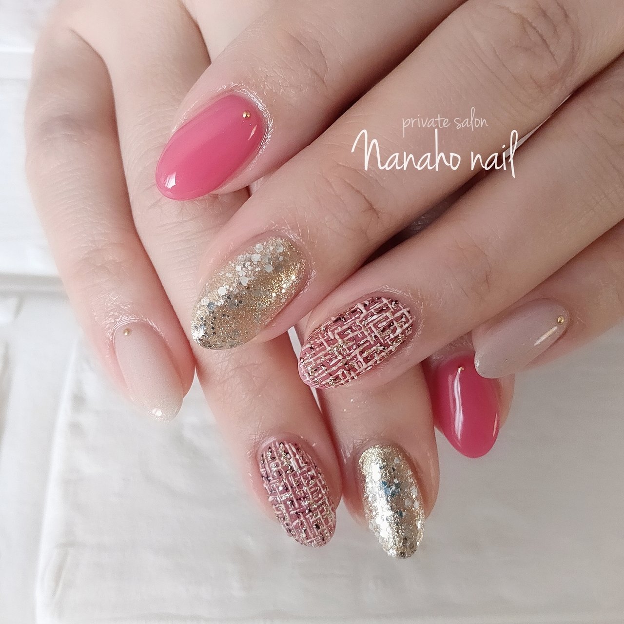 春 冬 オフィス ハンド シンプル Nanaho Nail 大阪府八尾市 のネイルデザイン No ネイルブック