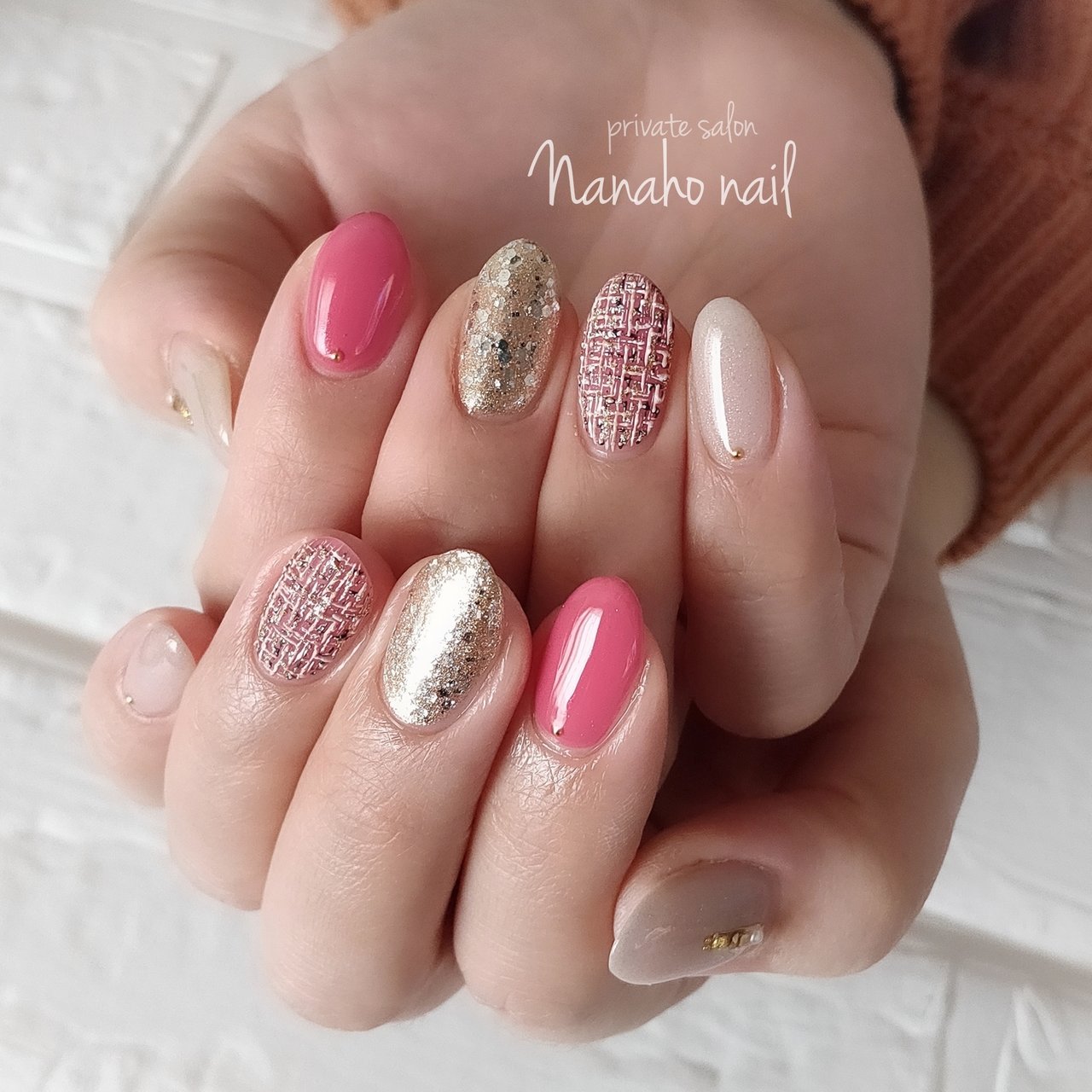 春 冬 オフィス ハンド シンプル Nanaho Nail 大阪府八尾市 のネイルデザイン No ネイルブック