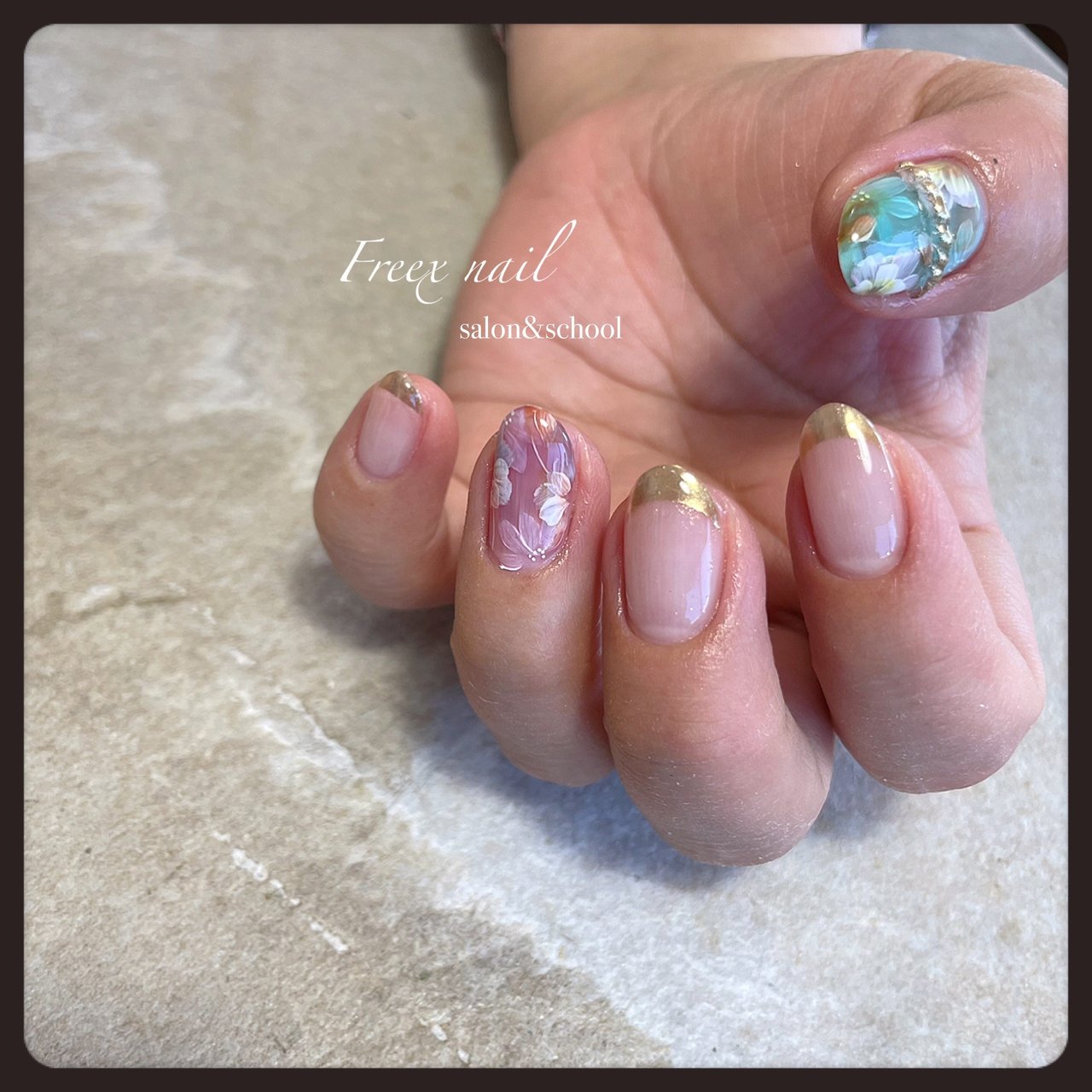 春 卒業式 入学式 ハンド ジェルネイル Freexnailのネイルデザイン No ネイルブック