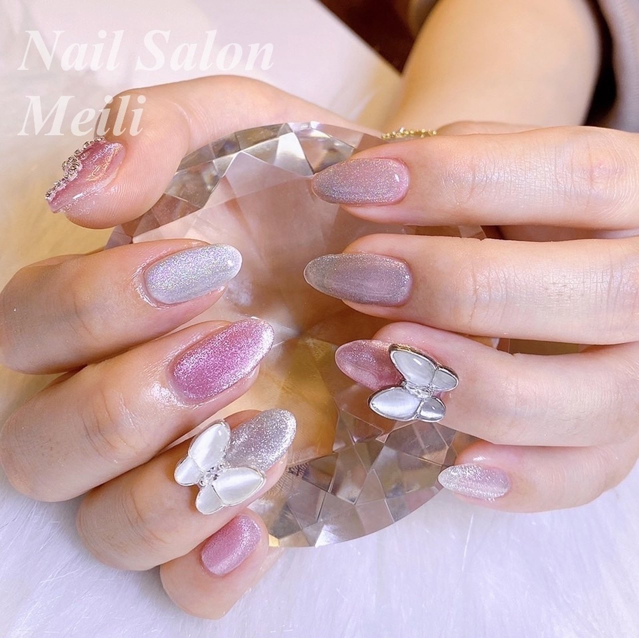 オールシーズン ハンド シンプル ミディアム ピンク Nail Salon Meili 埼玉日進のネイルデザイン No ネイル ブック