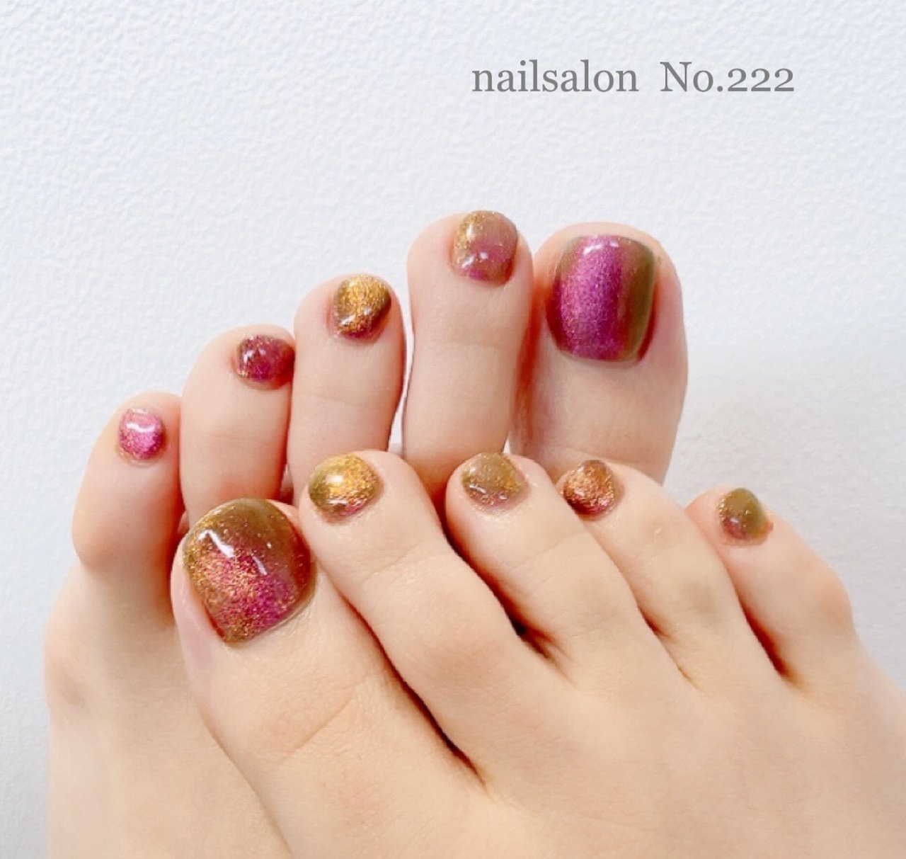 春 夏 オールシーズン フット シンプル Nailsalon No 222のネイルデザイン No ネイルブック