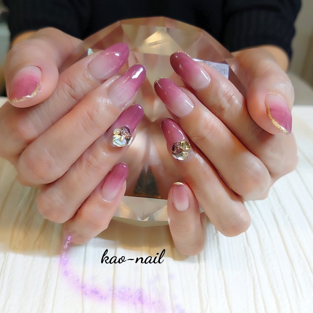 冬 オールシーズン オフィス 女子会 ハンド Kao Nailのネイルデザイン No ネイルブック