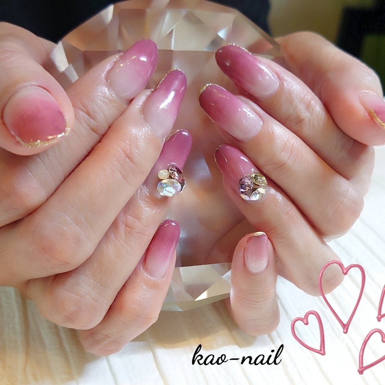 冬 オールシーズン オフィス 女子会 ハンド Kao Nailのネイルデザイン No ネイルブック