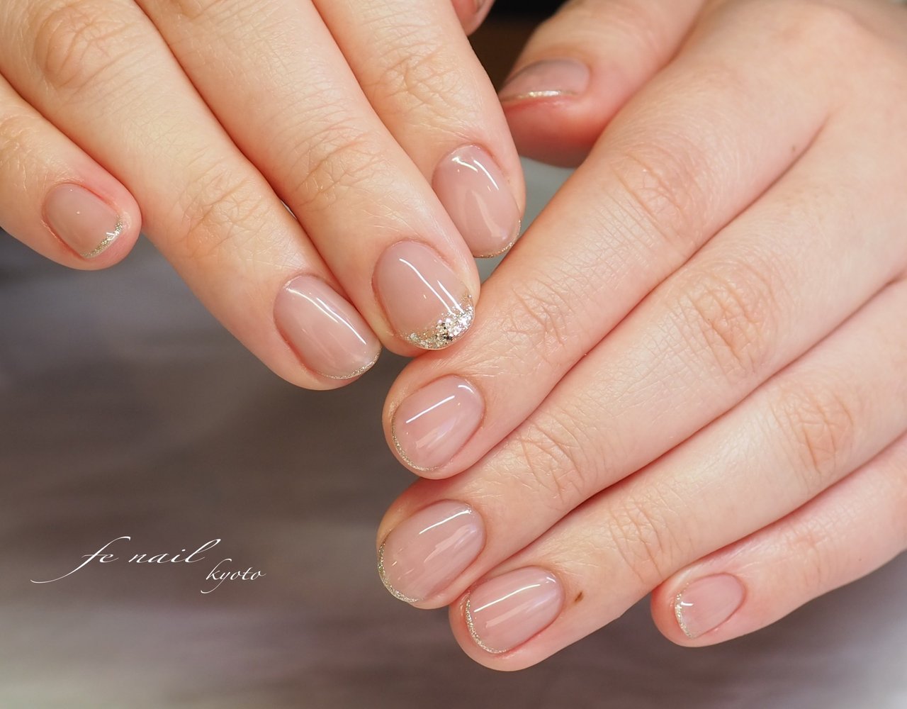 オールシーズン オフィス ハンド シンプル フレンチ Fenailのネイルデザイン No ネイルブック