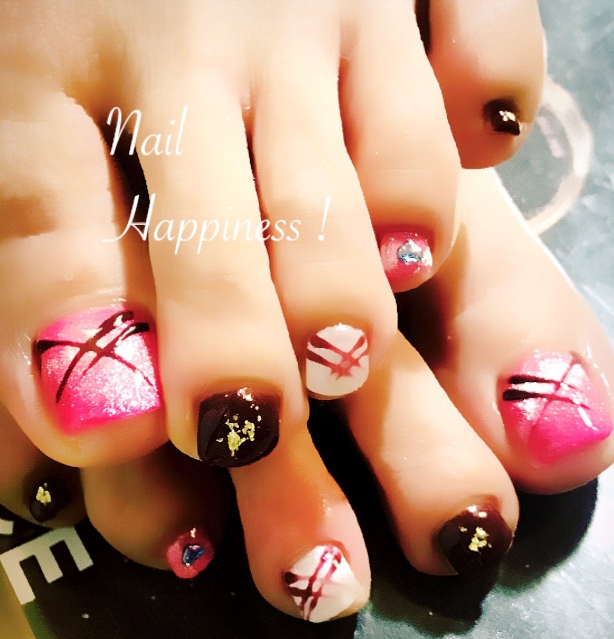 オールシーズン バレンタイン フット マグネット ピンク Nail Happiness ネイルハピネス ささきまきのネイルデザイン No ネイルブック