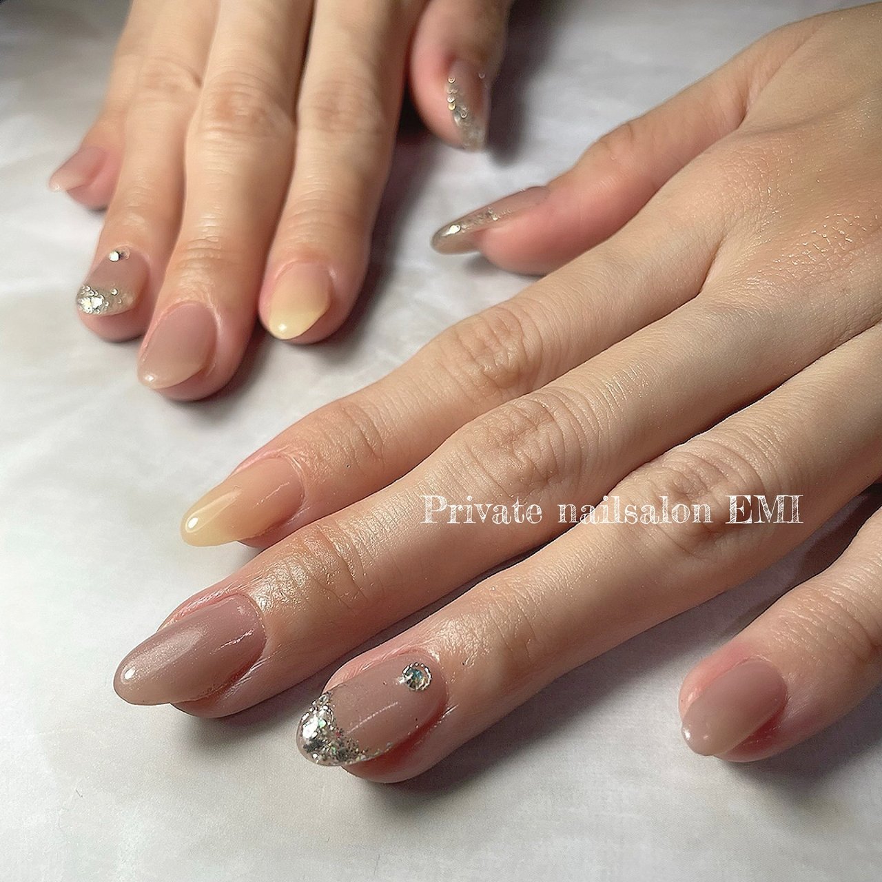 オールシーズン ブライダル デート 女子会 ハンド Private Nailsalon Emiのネイルデザイン No ネイルブック