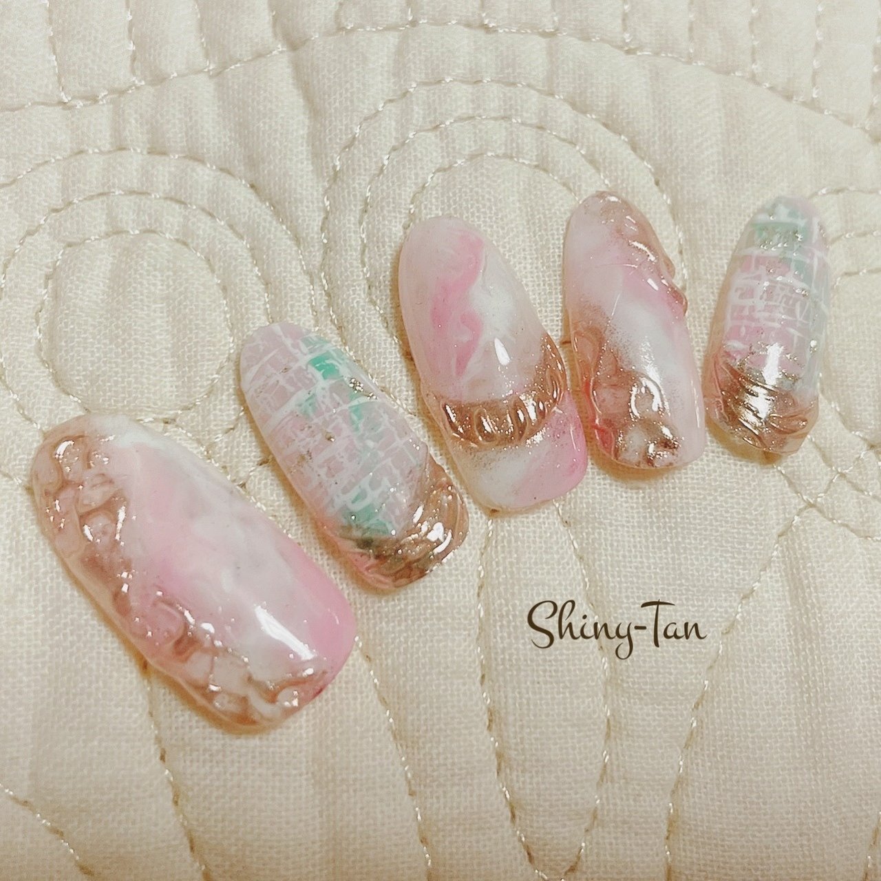 春 パーティー デート 女子会 ハンド Tantan 坦坦 のネイルデザイン No ネイルブック