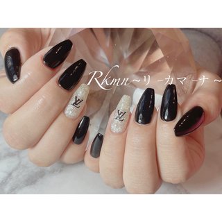 ブランド柄 スクエアのネイルデザイン ネイルブック