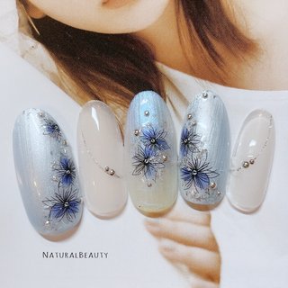 梅雨 オフィスのネイルデザイン ネイルブック