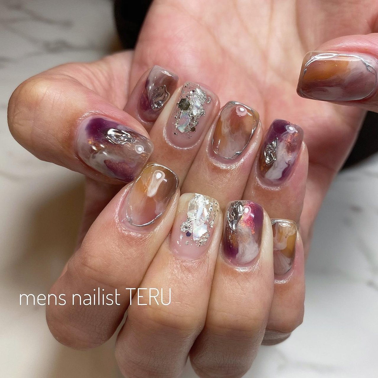 冬 ハンド ニュアンス Nail Salon Eternal メンズネイリストteruのネイルデザイン No ネイルブック
