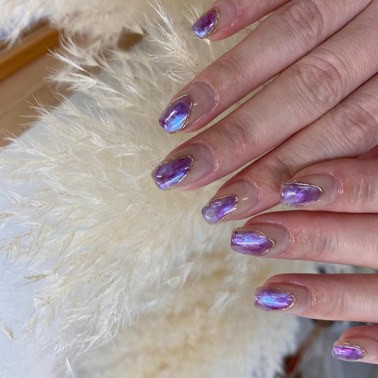 春 夏 ハンド シンプル 変形フレンチ Private Nail Salon E Clatのネイルデザイン No ネイルブック