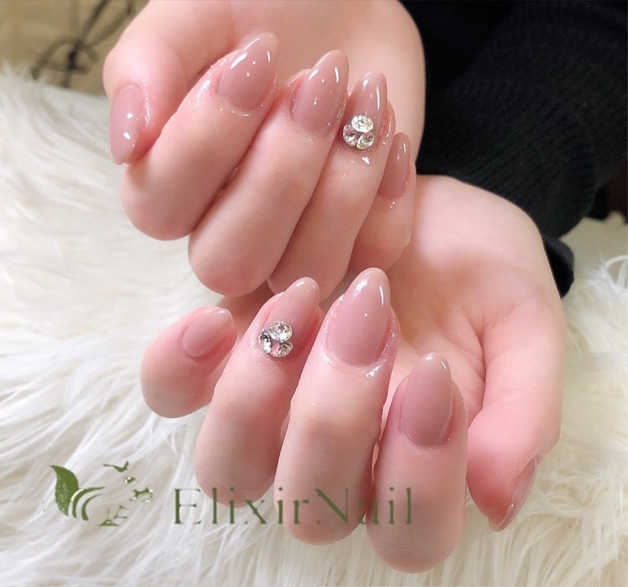 オールシーズン オフィス デート 女子会 ハンド エリクサーネイルのネイルデザイン No ネイルブック