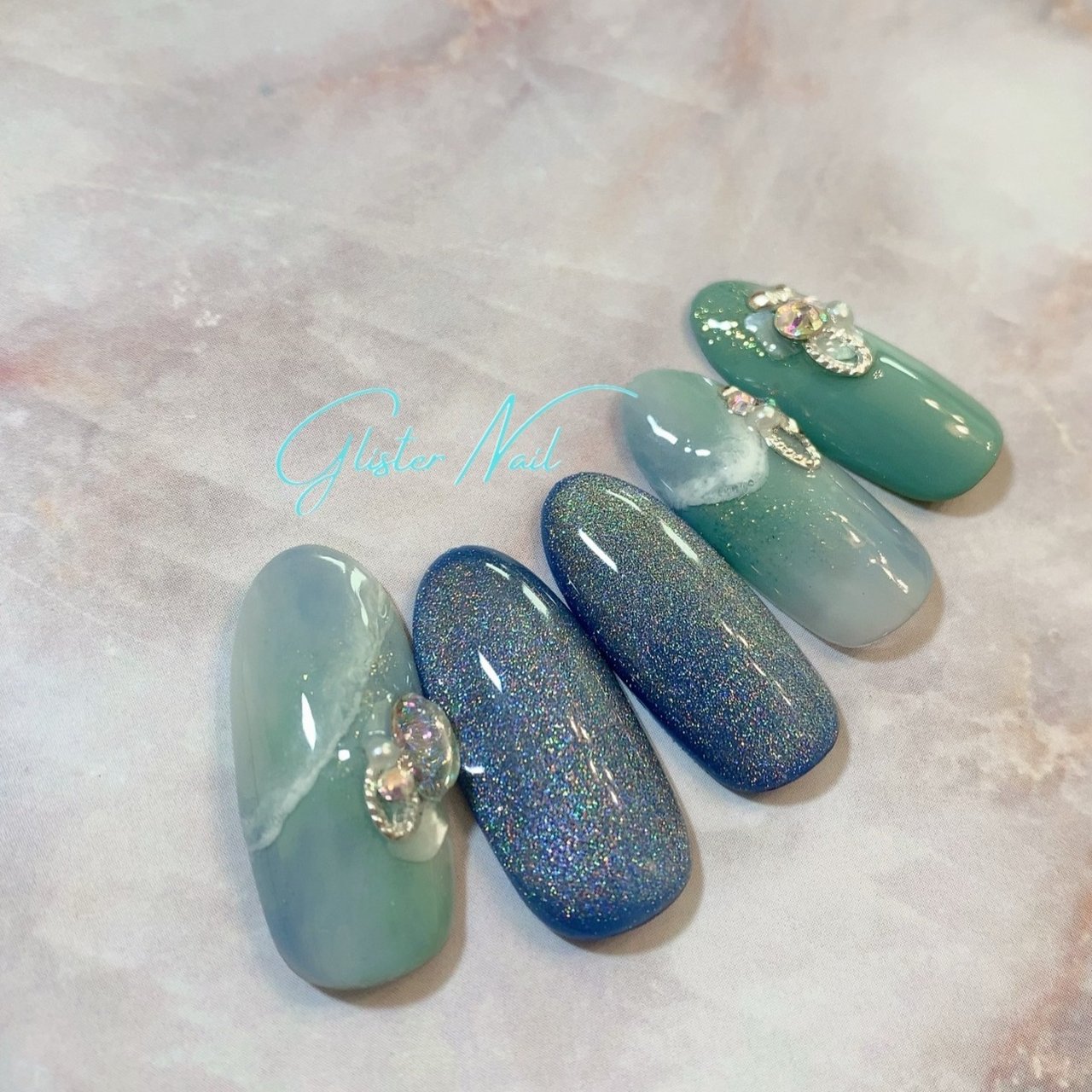春 夏 ネイルチップ Glister Nailのネイルデザイン No ネイルブック