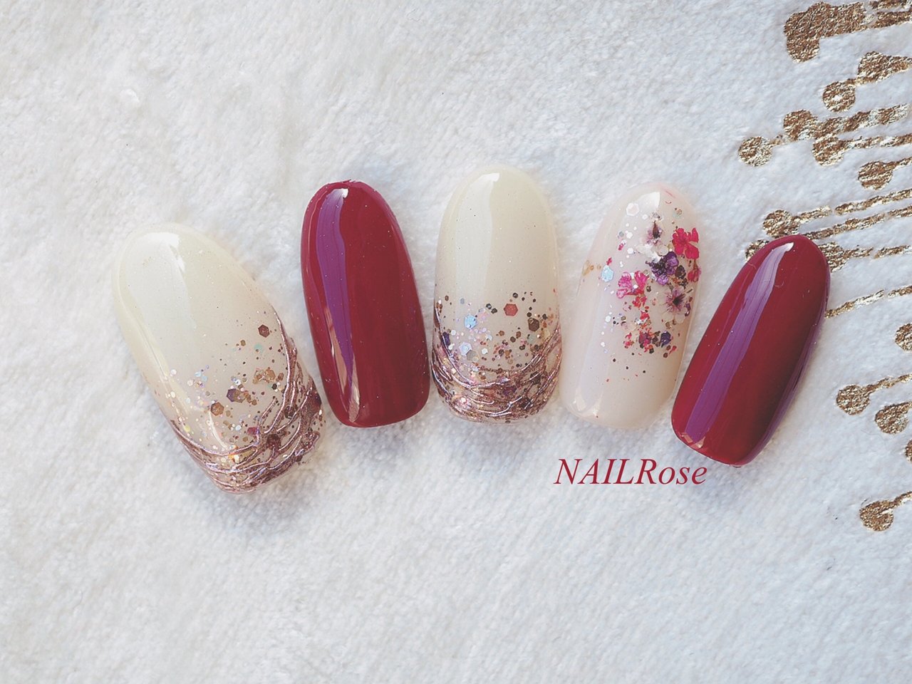 春 秋 卒業式 入学式 シンプル Nailroseのネイルデザイン No ネイルブック